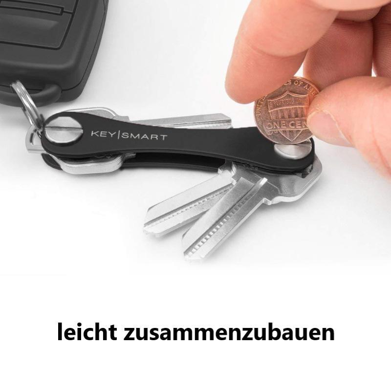 Kompakter Schlüsselhalter & Schlüsselanhänger-Organizer