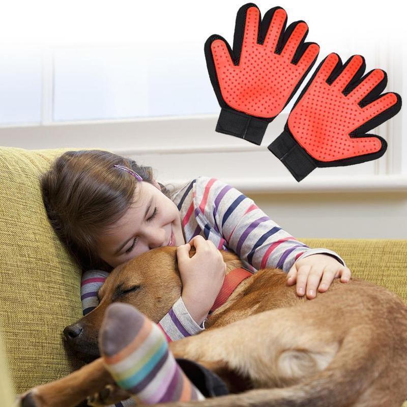 Bequee Hochwertiger Fellpflege-Handschuh für Hund & Katze