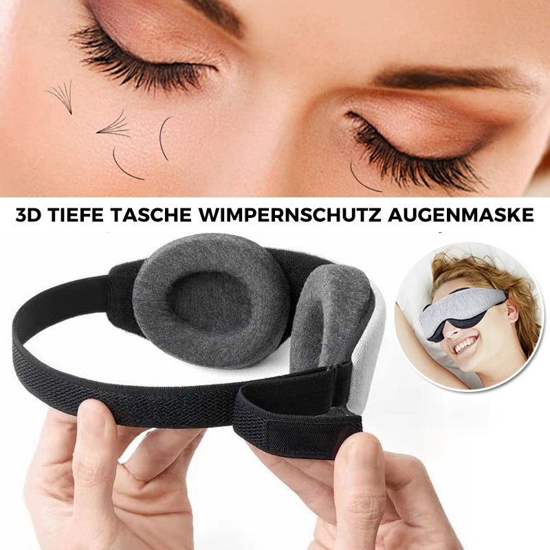 3D Tiefe Tasche Wimpernschutz Augenmaske