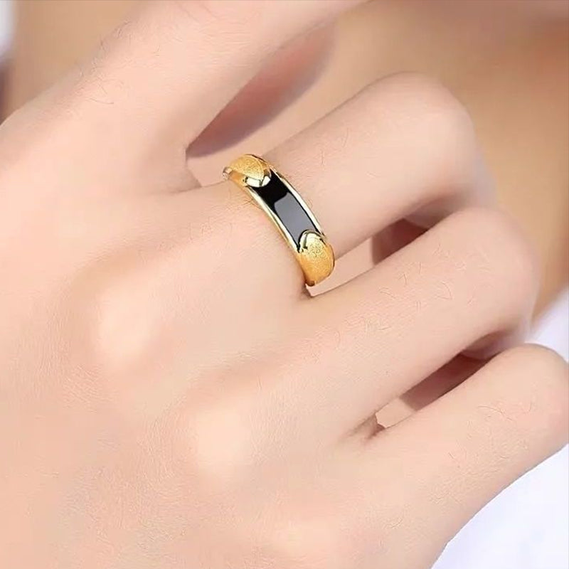 Mode Gold Emaille Ring