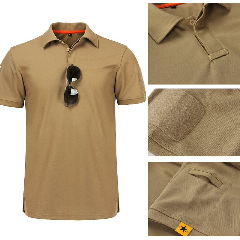 Schnelles trockenes Poloshirt der Männer im Freien