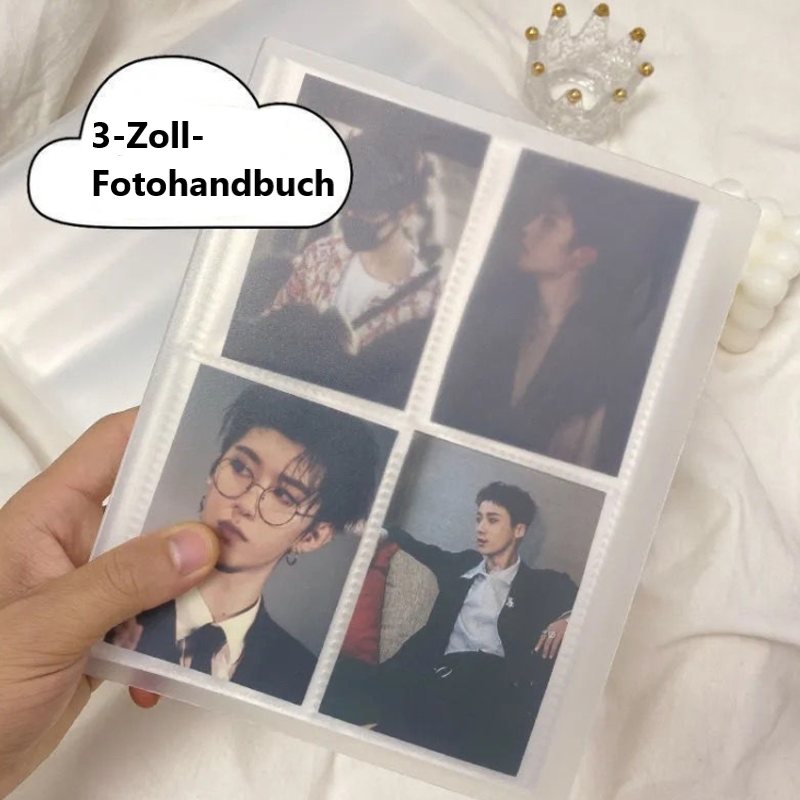 Transparentes Schmuck-Aufbewahrungsbuch-Set