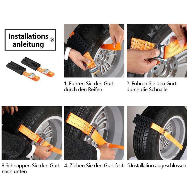 Autoreifen Notrutschgurt(2Pcs/Set)