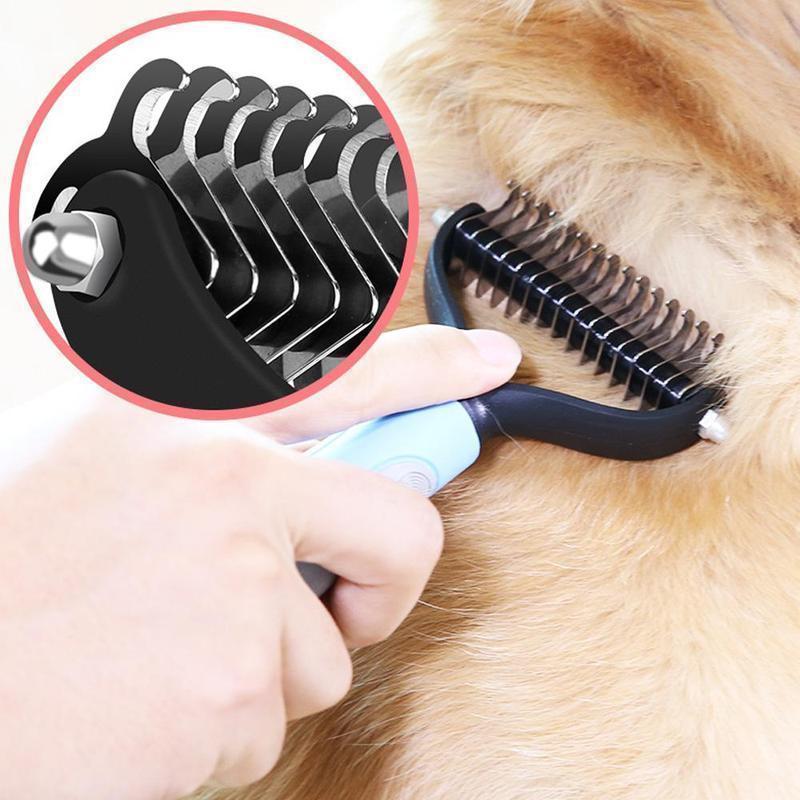 Hundesalon Doppelseitiger Kamm - entfernt lose Knoten und Tangled Hair - hallohaus