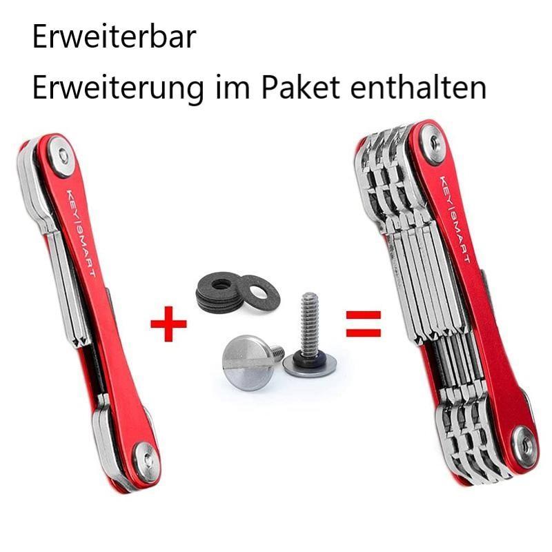 Kompakter Schlüsselhalter & Schlüsselanhänger-Organizer