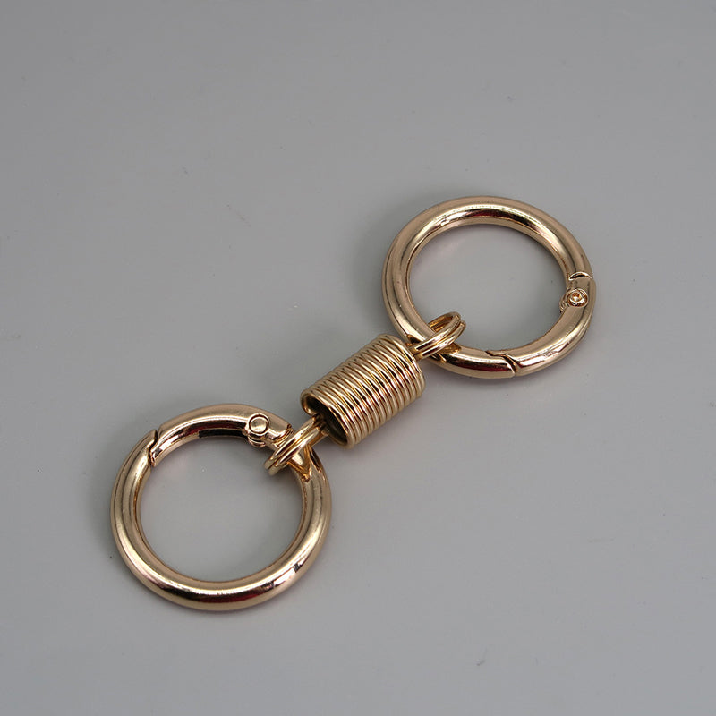 Nordischer Retro-Frühlings-Doppelring-Schlüsselanhänger