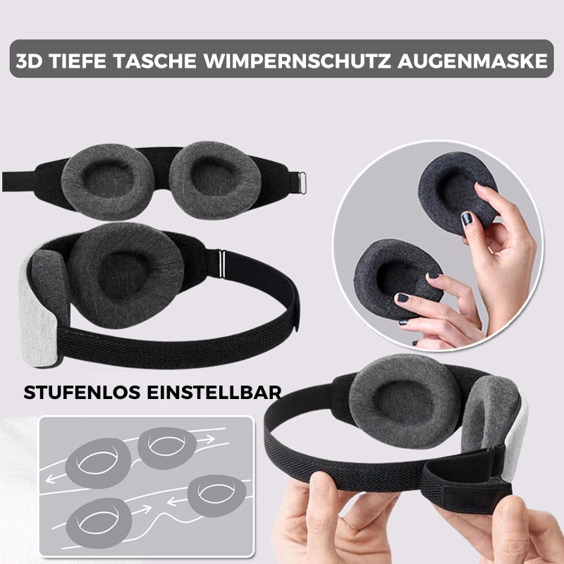 3D Tiefe Tasche Wimpernschutz Augenmaske