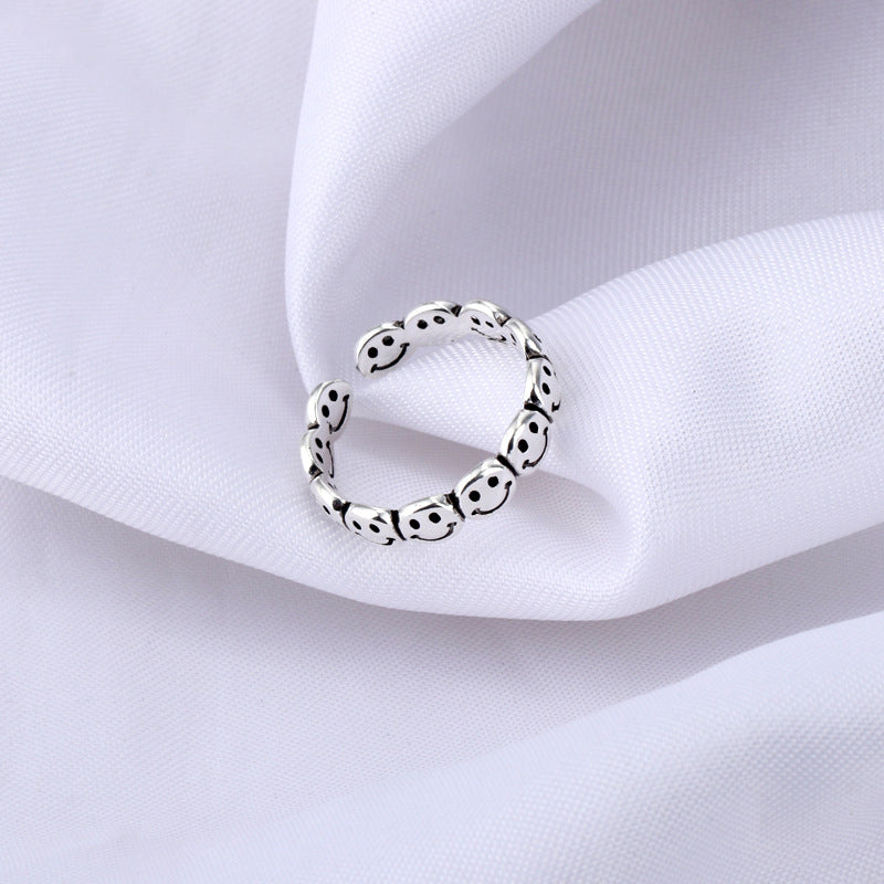 Lächelndes Gesicht Ring