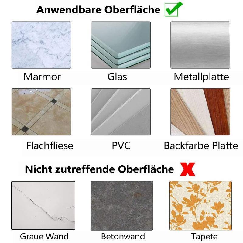 Aufkleber für spurlose Schraubhaken zur Wandmontage