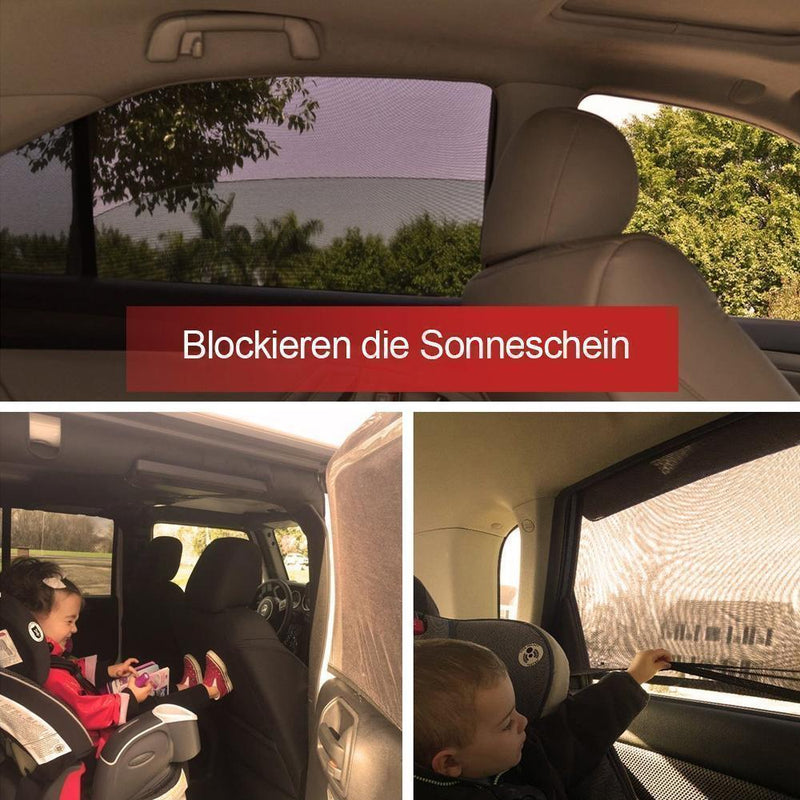 Auto-Sonnenschutz für Seitenscheiben hinten, 1 Paar - hallohaus