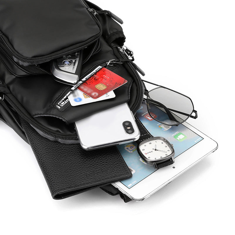 Herren Brusttasche aus Lederfolie