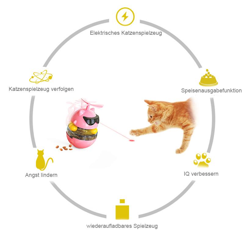 Katzen Laser-Spielzeug zur Lebensmittelausgabe
