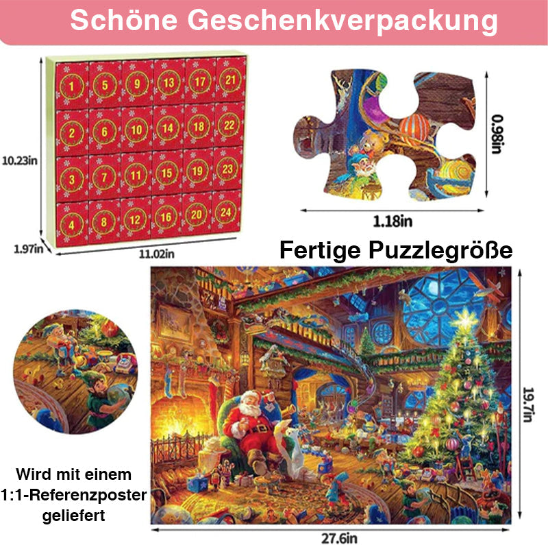 Adventskalender Weihnachtspuzzles