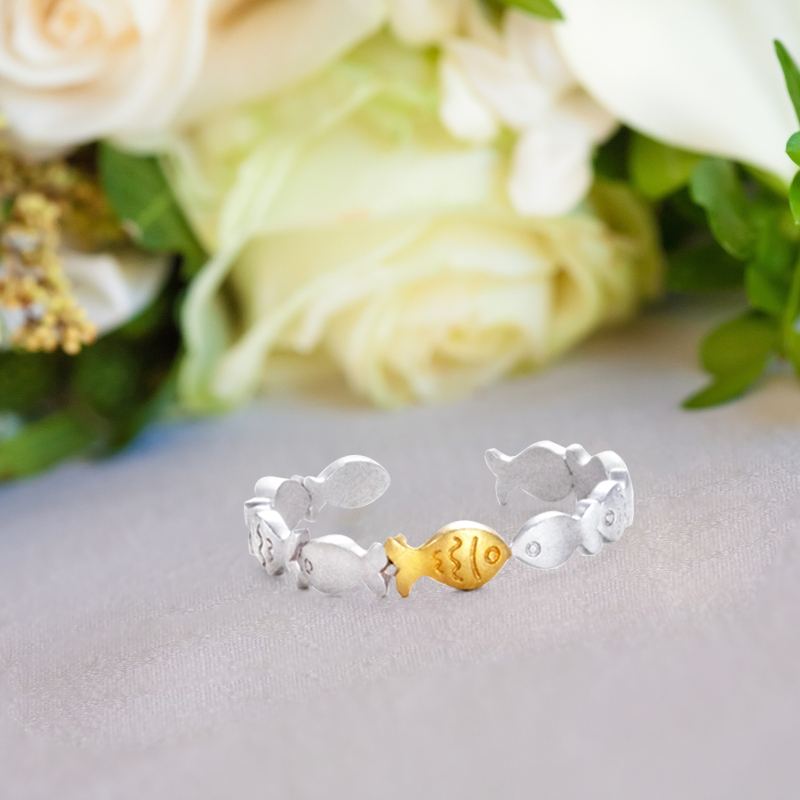Goldfisch-Stil Ring