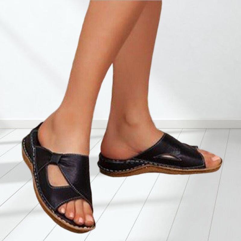 Frauen lässige tägliche bequeme Slip-On-Sandalen