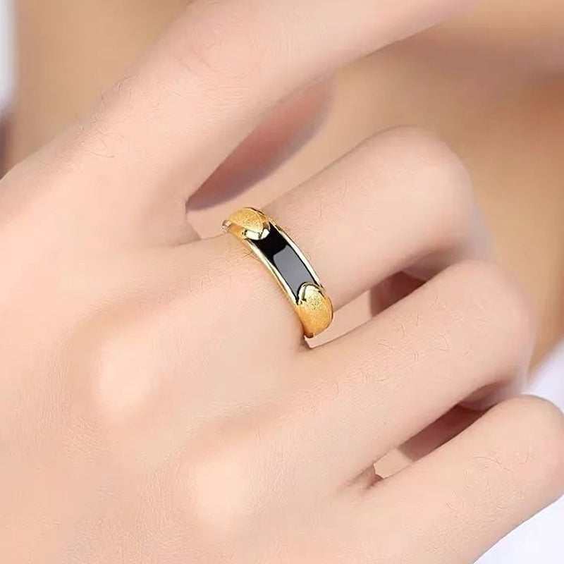 Mode Gold Emaille Ring