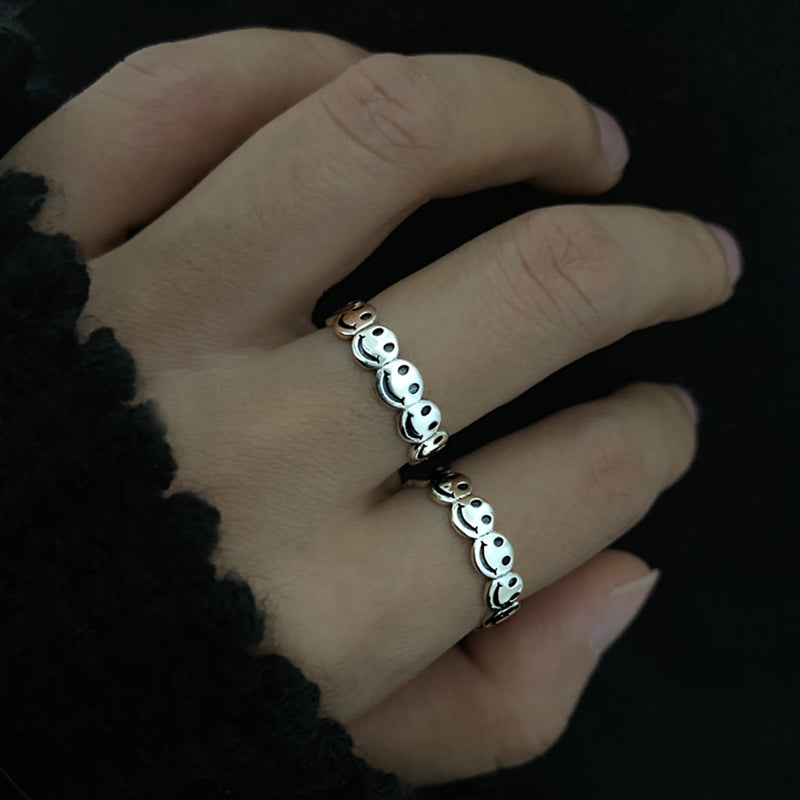 Lächelndes Gesicht Ring