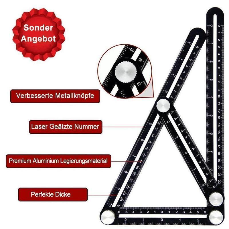 Multi Winkel Messgerät- Doppelschmiege (Plastik / Vollmetall)
