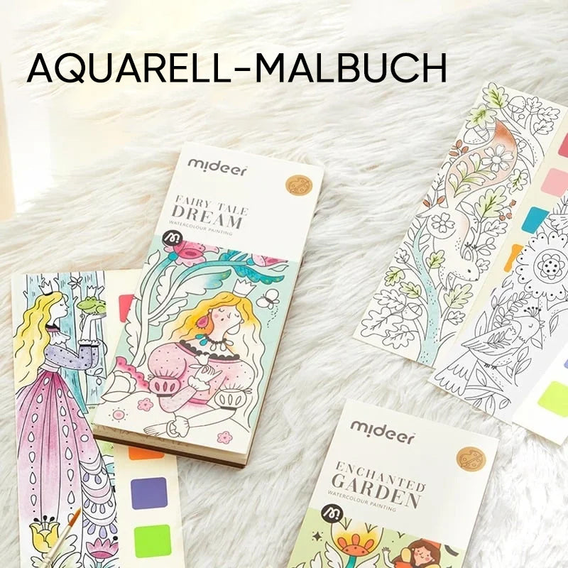 Aquarell-Malbuch im Taschenformat
