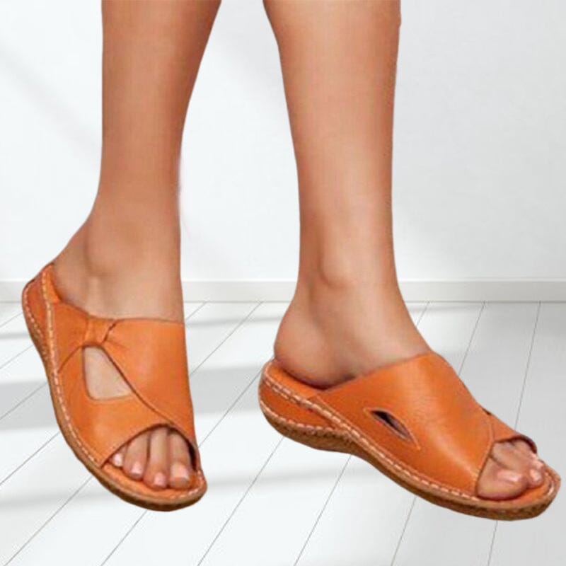 Frauen lässige tägliche bequeme Slip-On-Sandalen