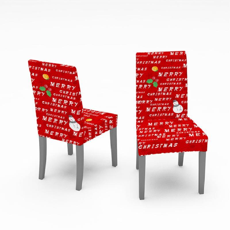 Dekoration Weihnachten Tischdecke Stuhlbezug