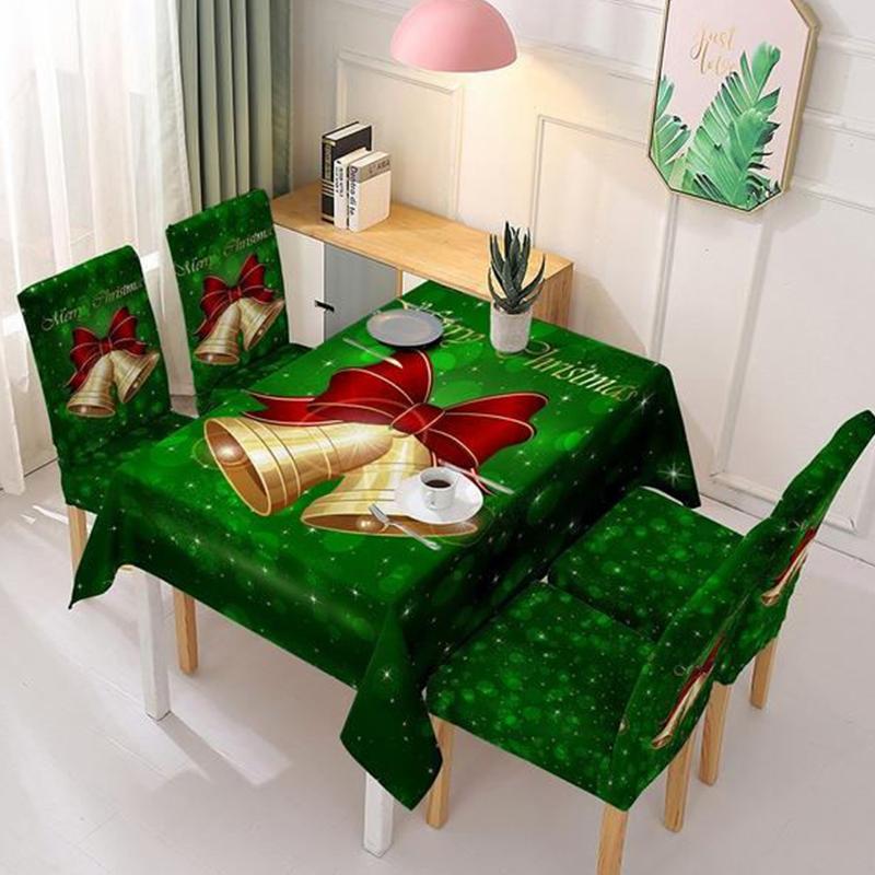Dekoration Weihnachten Tischdecke Stuhlbezug