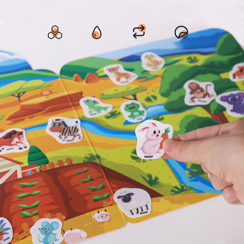 Wiederverwendbares Aufkleberbuch