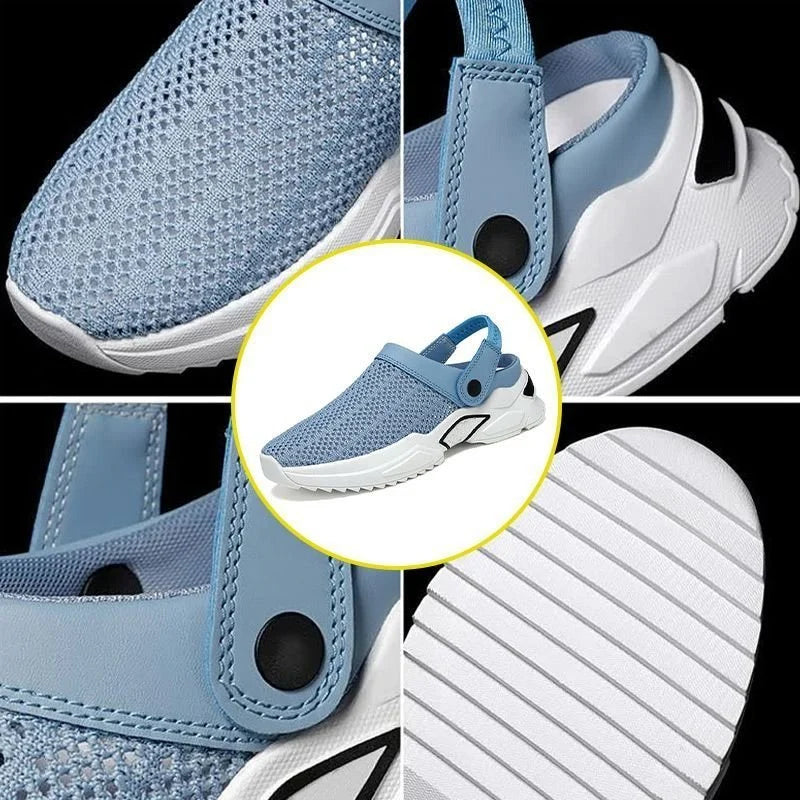 Orthopädische Herren-Sommersandalen mit Aussparung