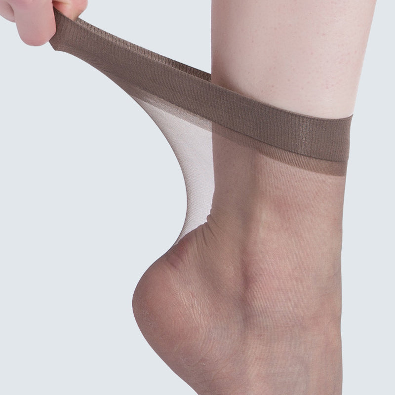 Damen transparenter Kristall Seide Socken