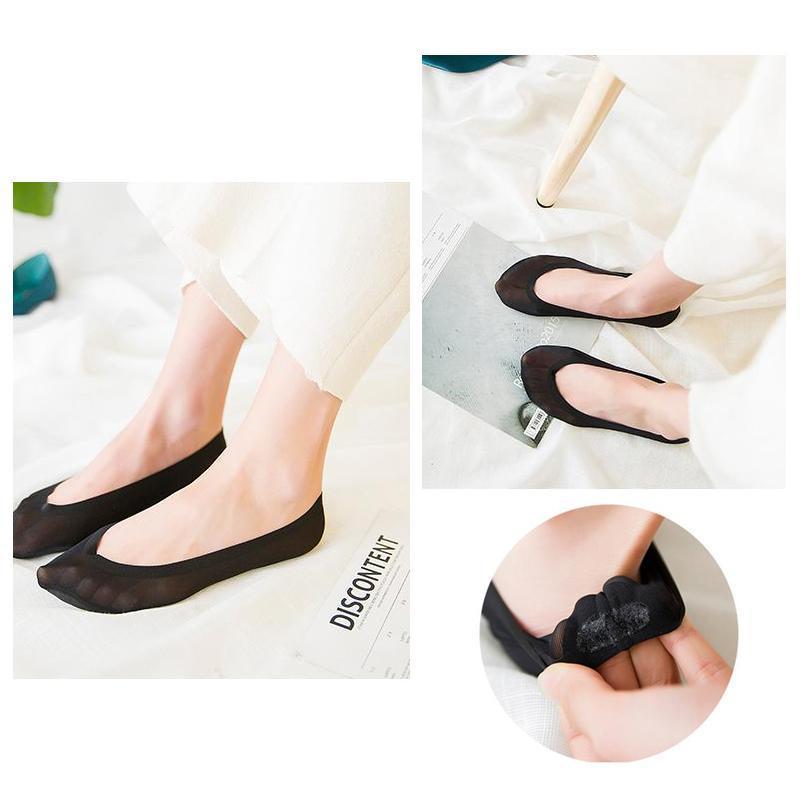 Invisible 3D Fußmassage gepolsterte Socken
