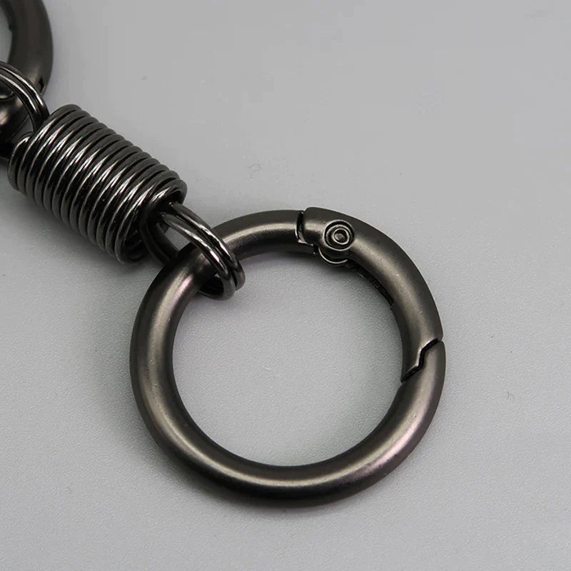 Nordischer Retro-Frühlings-Doppelring-Schlüsselanhänger