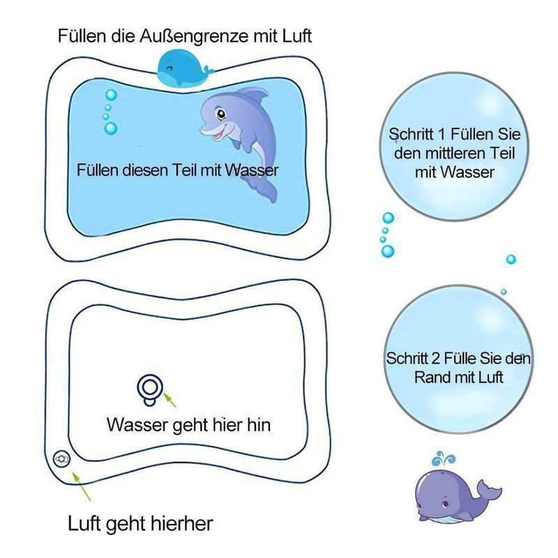 Aufblasbare Wassermatte für Babys 66*50 cm - hallohaus