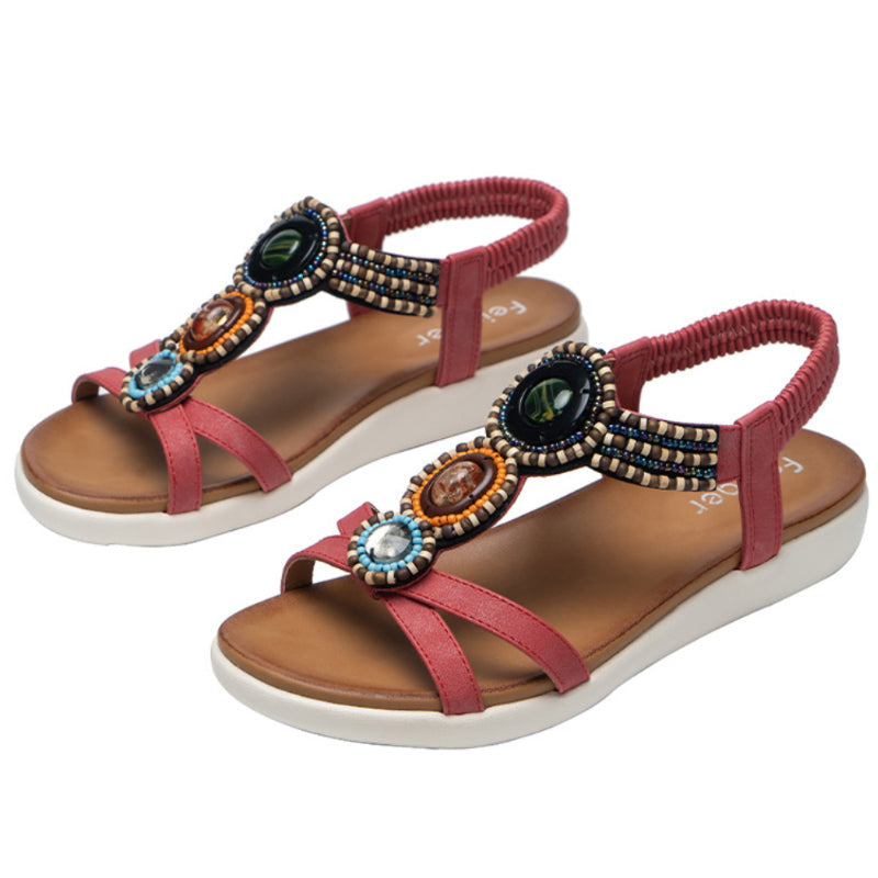 Damen böhmische rutschfeste Sandalen