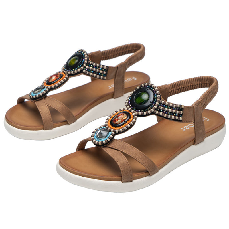 Damen böhmische rutschfeste Sandalen