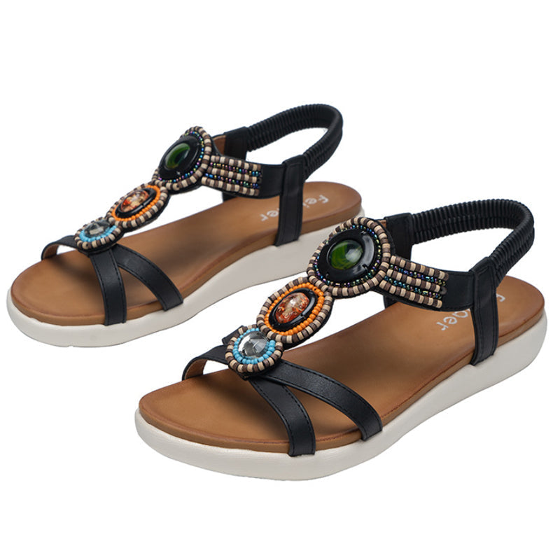Damen böhmische rutschfeste Sandalen