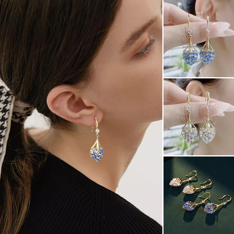 Herzförmige Diamant Ohrringe