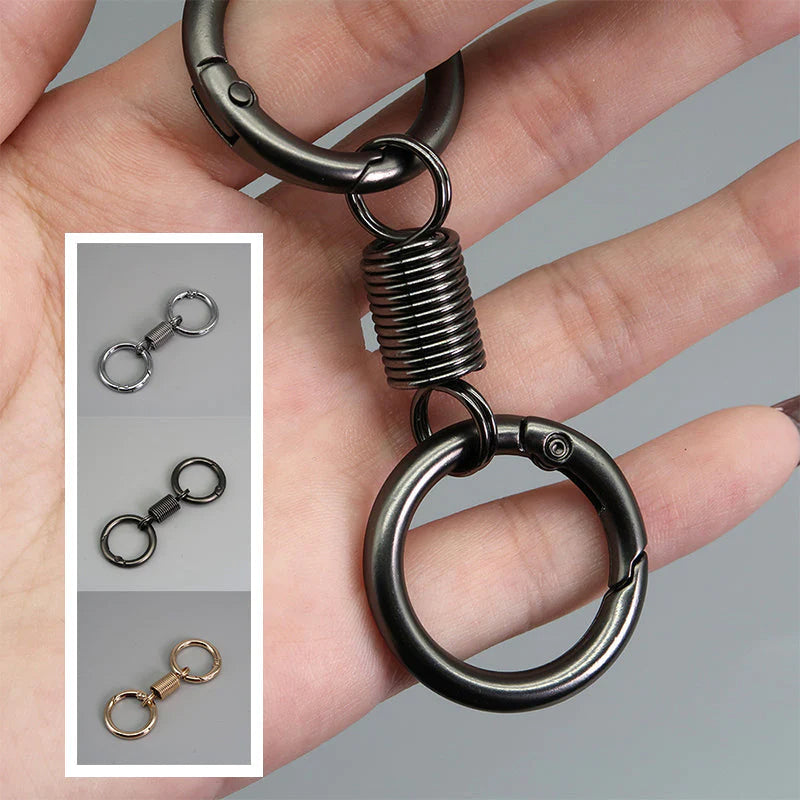 Nordischer Retro-Frühlings-Doppelring-Schlüsselanhänger