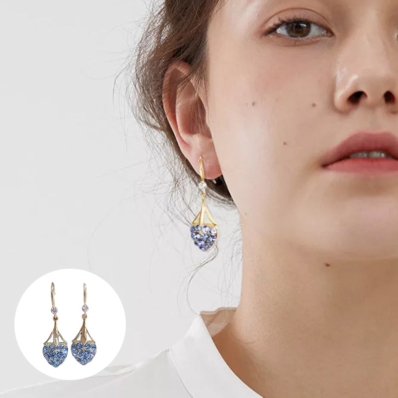 Herzförmige Diamant Ohrringe
