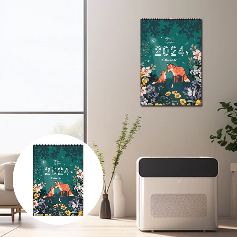 2024 Natur und Tierwelt Kunst Wandkalender