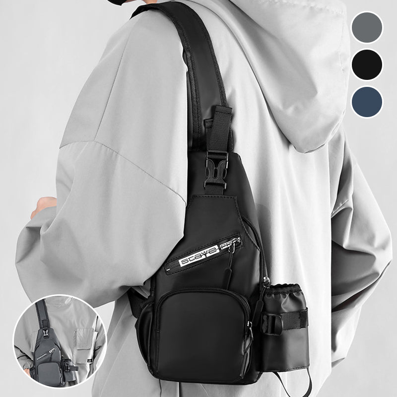 Herren Brusttasche aus Lederfolie