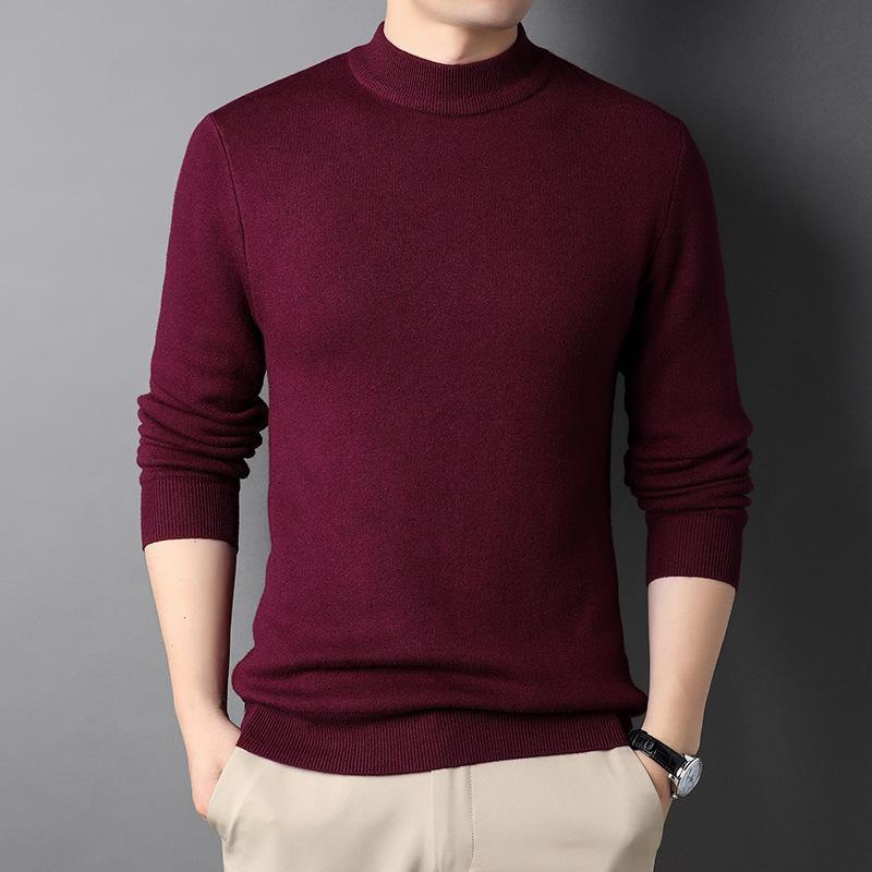 Herren Fleece Halber Rollkragenpullover