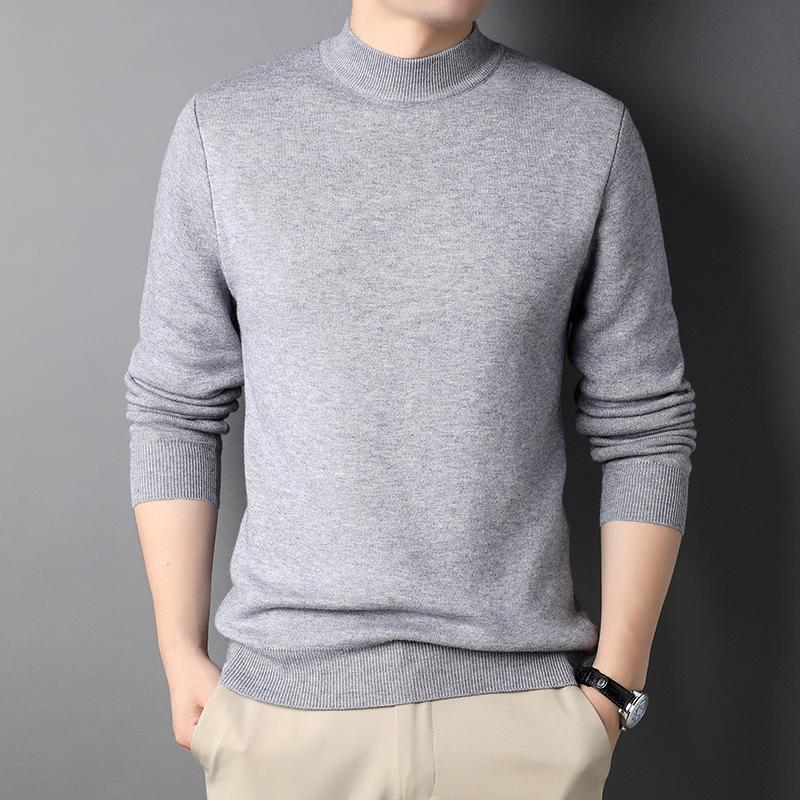 Herren Fleece Halber Rollkragenpullover