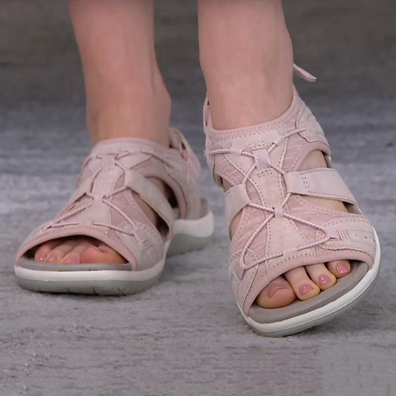 Vintage flachen Sohlen Strand Sandalen