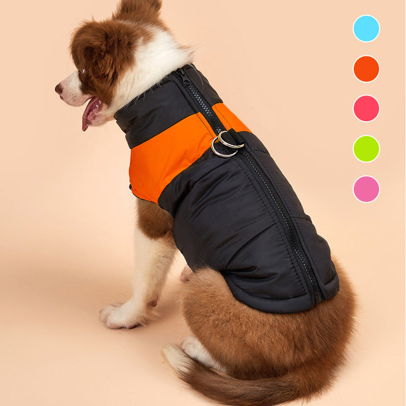 Hund Winter Warme Kleidung Zipper Hundeweste
