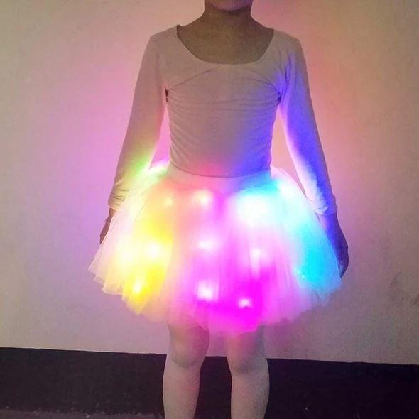 Magischer leuchtender LED Ballettrock