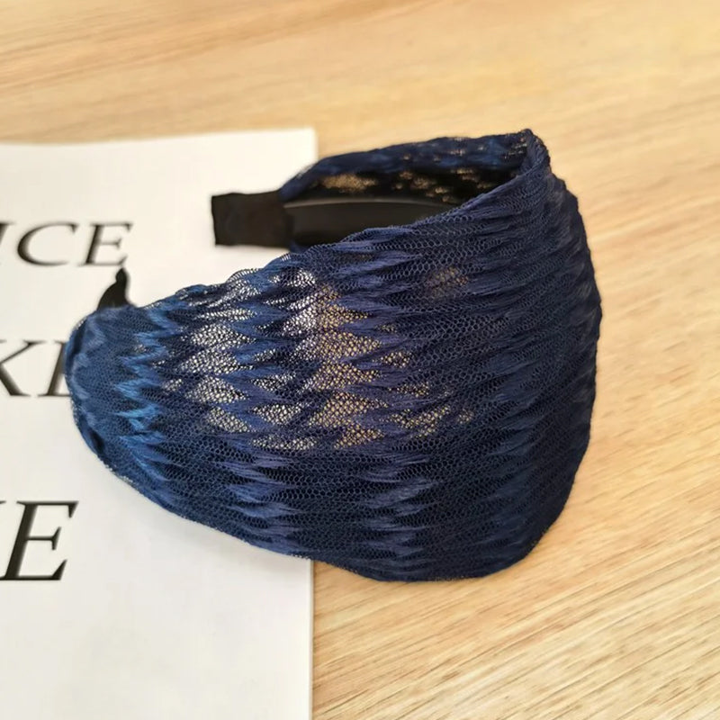 Breitkrempiges Spitzennetz Stirnband