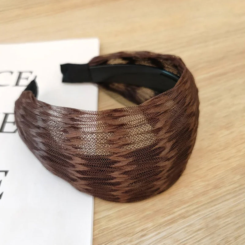 Breitkrempiges Spitzennetz Stirnband
