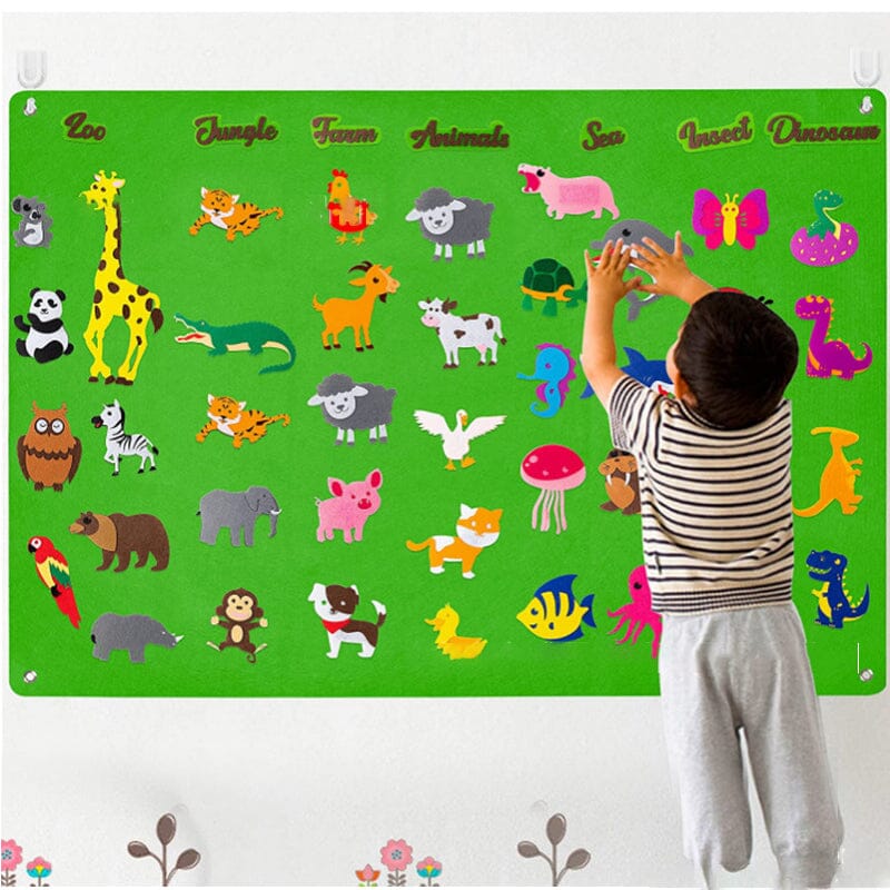 Kinderlehrtafel aus Filz